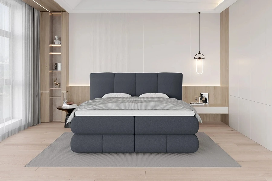 Postel s boxspringom ALBERTO  – 160 × 200