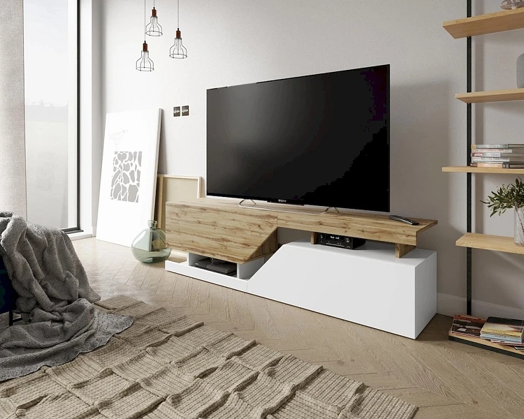 TV skrinka CEELIAS 160  - Biela / wotan