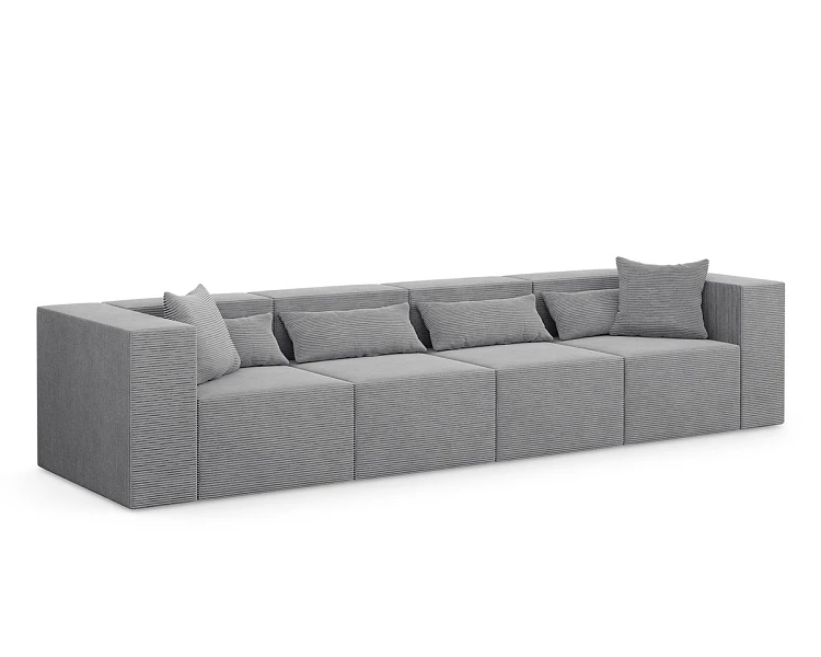 Modulárna pohovka NOVA XL Modul, oceľovo šedá - Poso 55