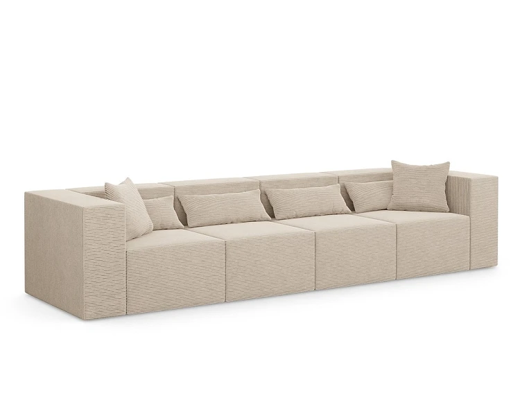 Modulárna pohovka NOVA XL Modul, oceľovo šedá - Poso 100