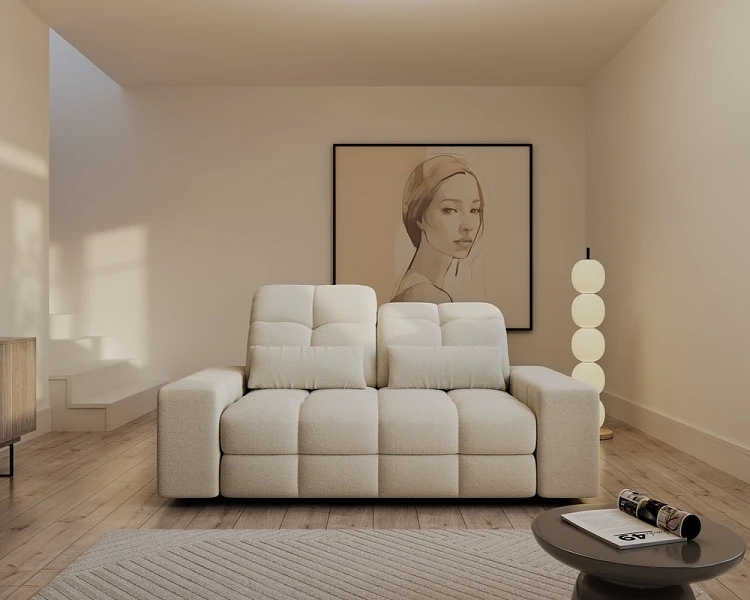 Pohovka s elektrickým výsuvom MAGNELIO PRESTIGE III, sivá