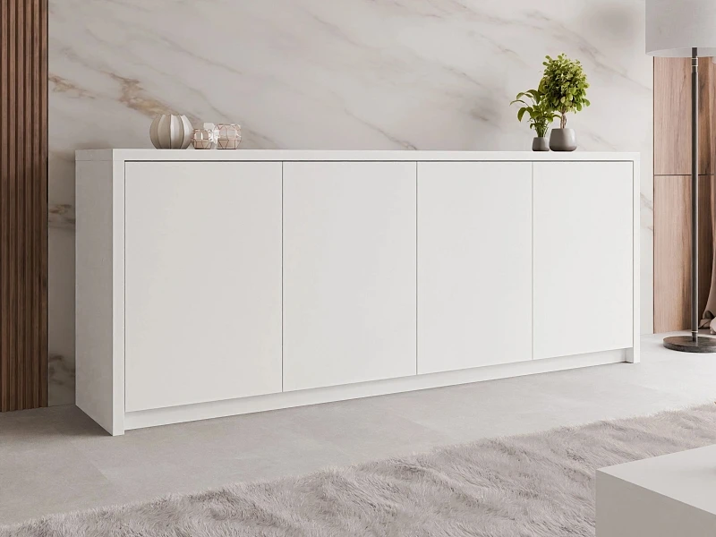 Komoda SOLID 4D - Biela