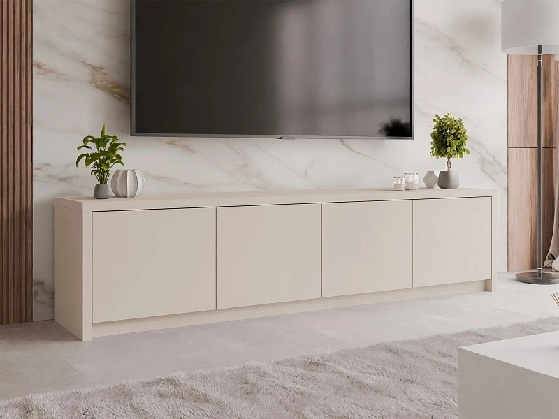 TV stolek SOLID 4D - Pieskovo béžová