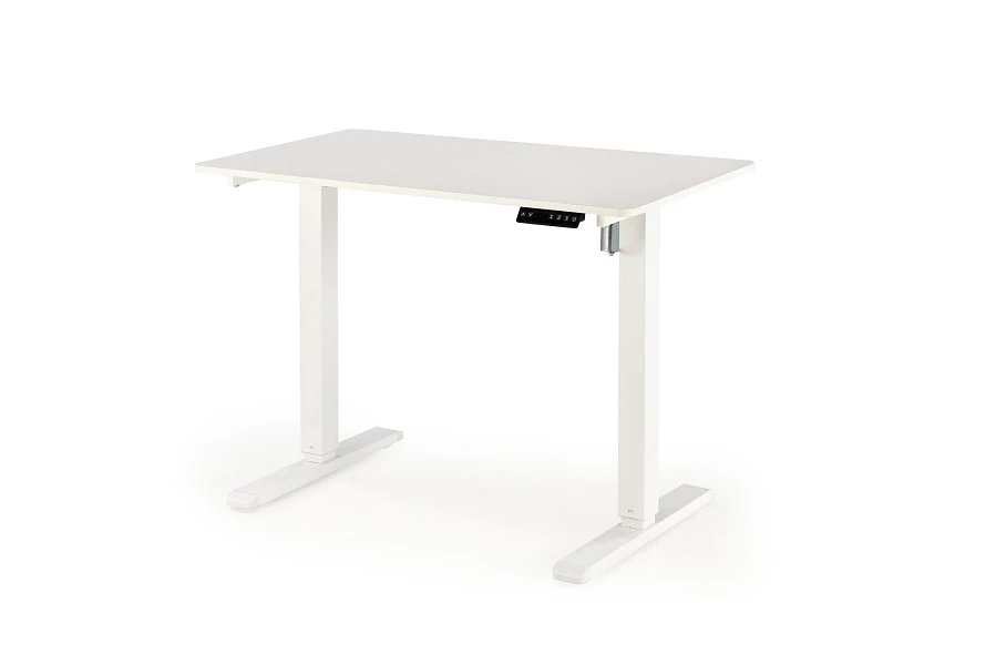 Výškově nastavitelný psací stůl B53 105 × 56 cm bílý