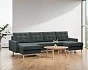 Rohová sedacia súprava BLANK U v tvare U, zelená  - Kronos 34