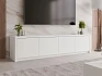 TV stolek SOLID 4D - Biela