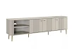 TV stolek Vesper 3D 187 cm  - Kašmír / zlaté nožky