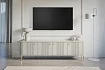 TV stolek Vesper 4D 187 cm  - Kašmírová / zlaté nožky