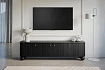 Moderní TV skříňka Vesper 187 cm - Čierna / zlatá