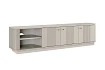 TV stolek Vesper 3D 187 cm na soklu  - Kašmír / zlatá