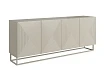 Komoda ASHA 200 cm čtyřdveřová  - Kašmír / kašmírový rám
