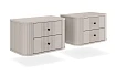 Set závěsných nočních stolků Vesper 56 cm - Kašmír / čierna
